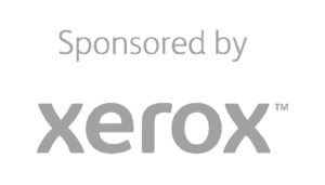 xerox logo in greyscale